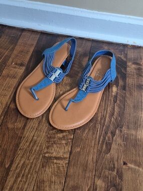 Womens Denim Sandals
